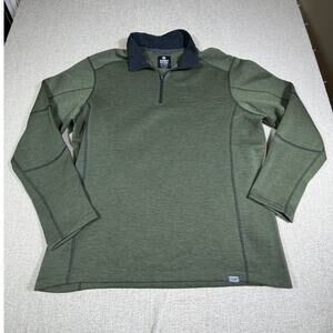 CQR Mens 2XL Green Covert 1/4 Zip Fleece Pullover Tactical Long Sleeve NWT Big